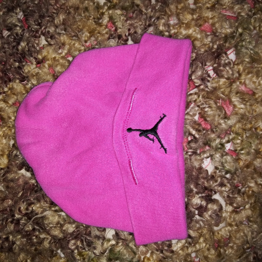 Pink baby girl Jordan hat
